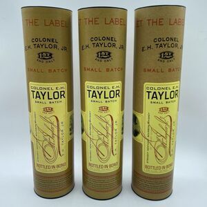 Colonel EH Taylor Small Batch Bourbon Tubes Empty Set of 3 🇺🇸 History American